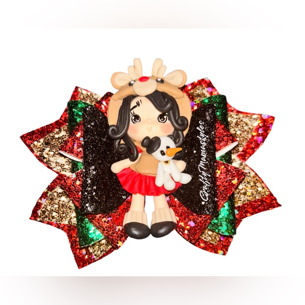 Christmas hairbow 🎄